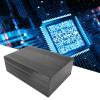 Electrical Boxes Aluminum Box, Brushed Black Oxide Split Type Aluminum Cooling Case Enclosure Electronic DIY Circuit Board Project Protective Box view 3