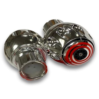 Eco Spin, Polished Chrome High-Pressure Shower Head. Box Contains 2 Showerheads.