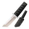 Cold Steel Kyoto 3.25" Durable Compact 8Cr13MoV Stainless Steel Fixed Blade Tanto Outdoor Hunting Utility Knife, 3 3/8" Textured Kray-Ex Handle, Sheath Included view 1