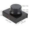 Volume Control Knob, Compatible Volume Remote Controller Knob One Key Mute USB PC Aluminum Alloy for Watching Videos for Playing Games(Black) view 3