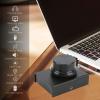 Volume Control Knob, Compatible Volume Remote Controller Knob One Key Mute USB PC Aluminum Alloy for Watching Videos for Playing Games(Black) view 4