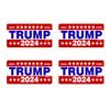 Trump 2024 Hard Hat Stickers (4 Pack- 2x1) Political Decals - Flag Vinyl for Tool Boxes, Laptops, Helmets and More - Pro Trump Stickers for Construction Workers view 1