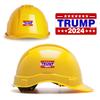 Trump 2024 Hard Hat Stickers (4 Pack- 2x1) Political Decals - Flag Vinyl for Tool Boxes, Laptops, Helmets and More - Pro Trump Stickers for Construction Workers view 2