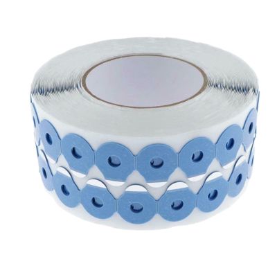 DaJiKan 1000Pcs Optical Lens Edging Anti-Slip Blocking Pad Sticker Double-Sided Blue 29x18mm DaJiKan