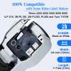 GREENCYCLE Industrial Flexible Nylon Labels 18489 3/4" (19mm) x 11.5ft (3.5m) Compatible for DYMO Rhino IND Label Makers 4200,5000,5200,6000,6500 Label Makers (Black on White, 100 Pack) view 2
