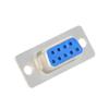 Heyiarbeit 9-pin 2-Row D-SUB Connector Changer 1405-092-0S-2 Female Copper Alloy 3.05mm Mini High Density Port Terminal Breakout for Mechanical Equipment CNC Computers Pack Blue 20pcs view 2