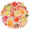 Gersoniel 110 Pieces Fall Leaves Stickers Maple Leaf Stickers for Scrapbooking Journaling Waterproof Autumn Vinyl Decals for Water Bottle Laptop Motorcycle Bicycle Luggage Phone Skateboard view 1