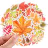 Gersoniel 110 Pieces Fall Leaves Stickers Maple Leaf Stickers for Scrapbooking Journaling Waterproof Autumn Vinyl Decals for Water Bottle Laptop Motorcycle Bicycle Luggage Phone Skateboard view 4