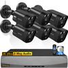 4K/8.0 Megapixel & 130 Ultra Wide-Angle 2-Way Audio PoE Outdoor Home Security Camera System Wired Outdoor Video Surveillance IP Cameras System DVR Set view 1