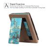 REASUN Case for Kindle Paperwhite 123, Slim Hand Strap Foldable Stand Cover with Auto Wake/Sleep Case for Amazon All-New Kindle Paperwhite (Fits 2012, 2013, 2015 and 2016 Versions), Apricot Flower view 4