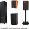 Flushbay Speaker Grill Cloth Black Speaker Fabric Cover Material Vintage Dustproof Home Speakers/Media Cabinet/Stage Speakers/KTV Boxes Repair Fabric 19.7"x61.02" (Black) view 3