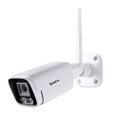 SpotCam BC1 2K Cloud AI WiFi Business Bullet IP Camera, Indoor/Outdoor, 2.4/5 GHz Wi-Fi Dual-Band, Two Way Audio, Night Vision, Waterproof,Support SD Card, Free 24 Hour Cloud Recording, Made in Taiwan