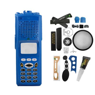 Amasu XTS5000 Housing Case Front Cover Without Copper Switch for Radio XTS5000 Model III M3 (Blue)