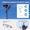 16' Heavy Duty RAUBAY Extreme Tall Video Camera Sports Tripod Stand Air-Cushioned Telescoping Aluminium Alloy Light Stand with 1/4"& 3/8" Screw Adapter, Professional Sky High Tripod - TT480 Black view 3