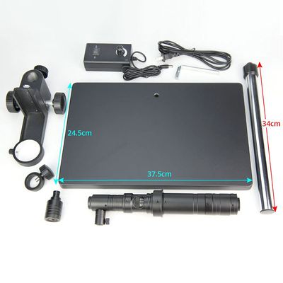 1000X Point Source High Speed Industrial Camera LED Coaxial Light Lens Electronic Digital Microscope (Color : with Base)