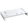 Kesper Desk Organiser & Monitor Stand, Material: Chipboard, Dimensions: W: 60 x H: 8.5 x D: 30 cm, Colour: White, 58821 13 view 1