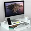 Kesper Desk Organiser & Monitor Stand, Material: Chipboard, Dimensions: W: 60 x H: 8.5 x D: 30 cm, Colour: White, 58821 13 view 2