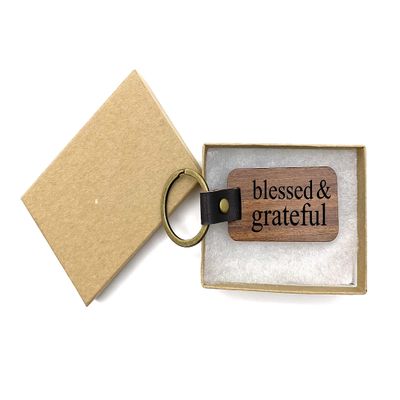 Blessed and Grateful Key Chain Ring for car Truck Automobile auto Accessory