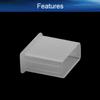 Heyiarbeit 20pcs Silicone USB2.0 Cap Port Cover Anti Dust Stopper Plug Cover Protector Cap for Male End Computer Digital Socket Printer Transparent Tone view 3