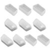 Heyiarbeit 10pcs Silicone VGA Cap Port Cover Anti Dust Stopper Plug Cover Protector Cap for End Computer Digital Socket Printer Transparent Tone view 1