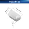 Heyiarbeit 10pcs Silicone VGA Cap Port Cover Anti Dust Stopper Plug Cover Protector Cap for End Computer Digital Socket Printer Transparent Tone view 2