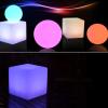 LED Square Glowing Cube Stool Chair Light RGB 16 Colors Waterproof Night Lights Rechargeable Cosmic Cube Lights Outdoor Furniture Stool with Remote Control for Home Bedroom Party Bar 17.1x17.1inch view 4