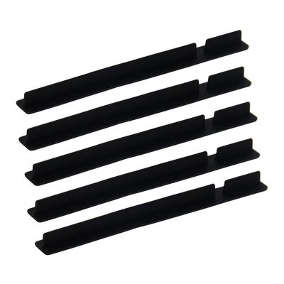 Heyiarbeit 5pcs Silicone PCI Cap Port Cover Anti Dust Stopper Plug Cover Protector Cap for End Computer Digital Socket Printer Black Tone