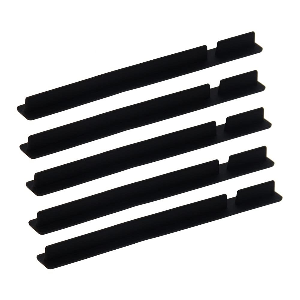Heyiarbeit 5pcs Silicone PCI Cap Port Cover Anti Dust Stopper Plug Cover Protector Cap for End Computer Digital Socket Printer Black Tone