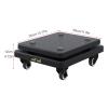 BXYXJ Floor-Standing Speaker Stand, 2pcs Audio Damping Pad, Speaker Brackets/Tray, Lockable with Universal Wheels, Easy to Move (Color : A, Size : 30 * 35CM) view 2