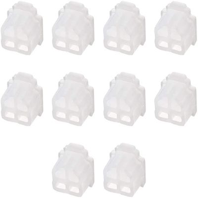Heyiarbeit 20pcs Silicone RJ11 Cap Port Cover Anti Dust Stopper Plug Cover Protector Cap for End Computer Digital Socket Printer Transparent Tone