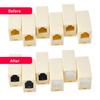 Heyiarbeit 20pcs Silicone RJ11 Cap Port Cover Anti Dust Stopper Plug Cover Protector Cap for End Computer Digital Socket Printer Transparent Tone view 4