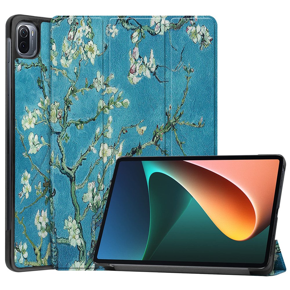 YSMILE Case for Xiaomi Mi Pad 5/5 Pro 11 Inch, Lightweight Smart Cover Folio Stand Hard Shell Cover for Xiaomi Mi Pad 5/5 Pro 11 Inch, Flower