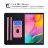 REASUN Case for Galaxy Tab A 10.1,SM-T510/T515/T517 Cover,Premium PU Leather Card Slots Multi- Viewing Angles Stand Case for Samsung Galaxy Tab A 10.1 inch 2019 Tablet (SM-T510/T515/T517),Pink view 2