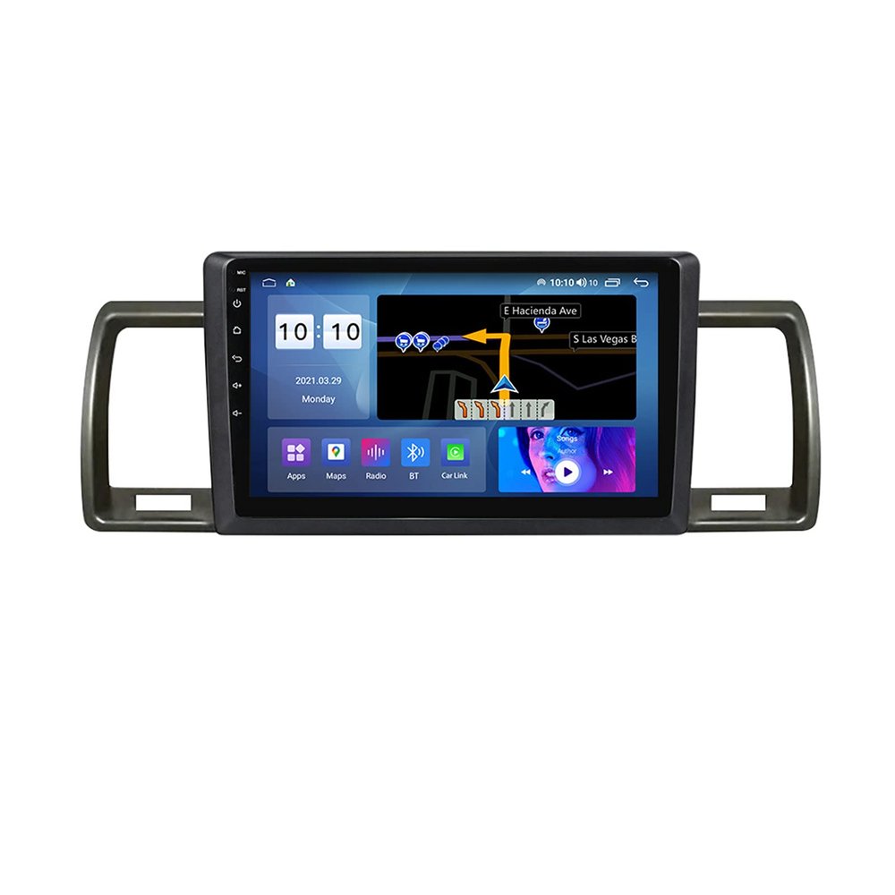 Carplay Double Din Car Stereo for Toyota Hiace 2004-2019,9'' Touchscreen Car Radio Bluetooth FM/AM Radio USB Mirror Link Multimedia with Steering Wheel Control & Backup Camera 4G LTE WIFI,M600s