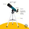 Levenhuk LabZZ TK50 50mm Lightweight Portable Travel Refractor Telescope with Case and Accessories for Children and Beginners view 2