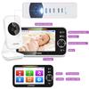 VTimes Baby Monitor Video Baby Monitor with Camera and Audio No WiFi 5" LCD Screen, Two-Way Audio, Night Vision,1000ft Range, 2X Zoom Temperature Display, Lullaby Elderly Pet view 3