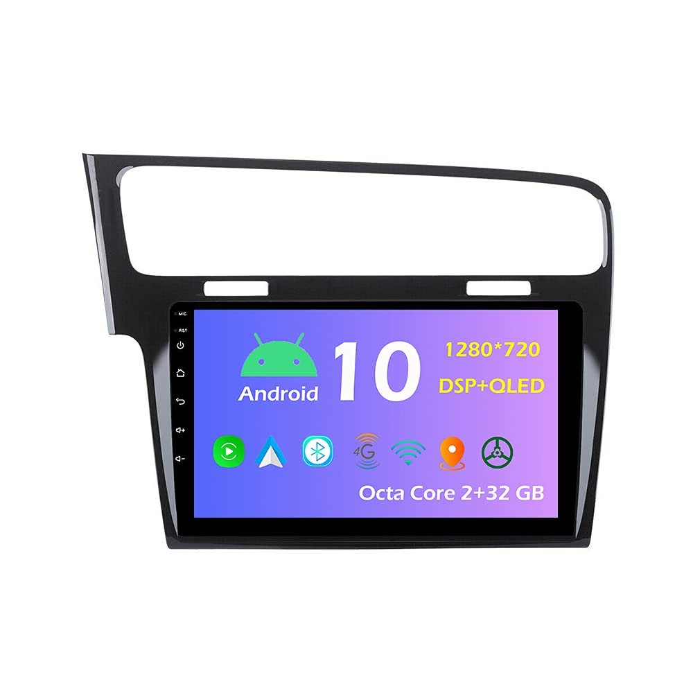 10.1'' Android 10.0 Car Radio Stereo Fit for VW Golf 7 2013-2017 Head Unit GPS Navigation Carplay 4G WIFI Bluetooth