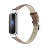 KangPlus Wirst Band Compatible with Fitbit Luxe,Lightweight Sport Leather Watch Band Slim Soft Replacement Strap Comfortable Skin-Friendly Wristbands Adjustable 5.5-8.0 inch for Women Girl - Gray view 1