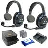 Eartec UL2S Ultralite Full Duplex Wireless Headset Communication for 2 Users - 2 Single Ear Headsets with SolidSignal Cleaning Wipes Bundle view 1