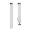 KangPlus Sports Wristband Compatible with Fitbit Luxe,Lightweight Sport Leather Watch Band Slim Soft Replacement Strap Comfortable Skin-friendly Wristbands Adjustable 5.5-8.0 inch for Women - White view 3