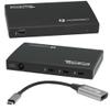 Plugable Thunderbolt 4 Hub | 60W Laptop Charging | 3X Thunderbolt 4 Ports | Dual 4K/Single 8K Displays | USB4 Compatibility - TBT4-HUB3C view 1