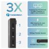 Plugable Thunderbolt 4 Hub | 60W Laptop Charging | 3X Thunderbolt 4 Ports | Dual 4K/Single 8K Displays | USB4 Compatibility - TBT4-HUB3C view 2