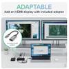 Plugable Thunderbolt 4 Hub | 60W Laptop Charging | 3X Thunderbolt 4 Ports | Dual 4K/Single 8K Displays | USB4 Compatibility - TBT4-HUB3C view 4