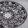 16" ROUND TALAVERA SINK ceramic bathroom vessel sink, mexican handmade folk art view 4
