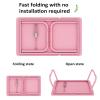 HB1 Adjustable Laptop Table for Bed Sofa Portable Notebook Tablet Computer Stand for Eating Writing Reading with Cup Holder Tray W' Tilting,Blue view 2
