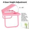 HB1 Adjustable Laptop Table for Bed Sofa Portable Notebook Tablet Computer Stand for Eating Writing Reading with Cup Holder Tray W' Tilting,Blue view 3