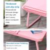 HB1 Adjustable Laptop Table for Bed Sofa Portable Notebook Tablet Computer Stand for Eating Writing Reading with Cup Holder Tray W' Tilting,Blue view 4