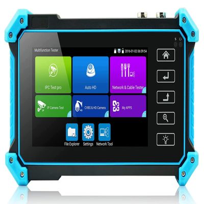 8MP 5 in 1 AHD CVI TVI CVBS IP Camera Tester Monitor, IPC-5200 8MP HD Display Video Monitor IPS Touch Screen IPC Tester Support POE PTZ WiFi RS485 HDMI & VGA Input DC12V Output