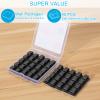 Large Adhesive Cable Clips (45 PCS, Black), Upgraded Wire Clips For Electric Wires, Cord Clips Adhesive Wire Holders For Cable Management Under Desk, Car, Wall, Extension Cord, Ethernet Cable, TV-Coax view 2