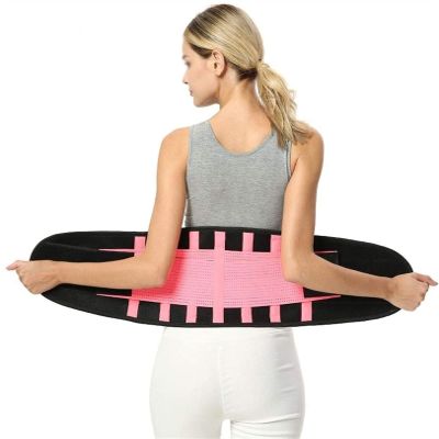 XFYJR Lumbar Support Belt Back Brace for Men Women,Adjustable Support Straps - Lower Lumbar Support Protection Heat Belt Waist Trainer (Size : L/Large)
